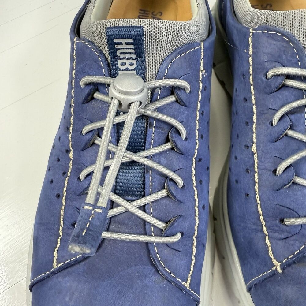 Samuel Hubbard Women's 7.5 Blue Leather Flight Sport Athletic Sneaker Shoes - Picture 10 of 14